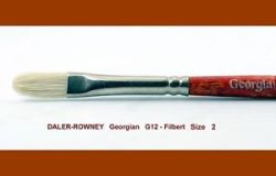 Daler-rowney Georgian Hog Hair Brush G12 Filbert Size 2