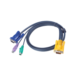 ATEN 3M PS2 Kvm Cable With 3 In 1 Sphd - 2L-5203P