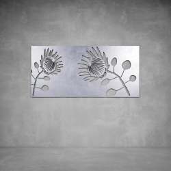 Protea Wall Art - 2000 X 1000 X 20 Grey Outdoor