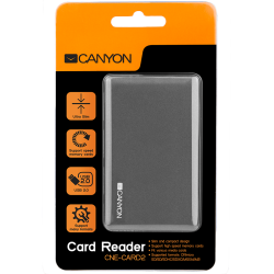 Canyon Card Reader All In One Cne-card2 Cf micro Sd sd sdhc sdxc ms xd m2 Usb 2.0 Gray