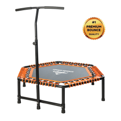 Orange Rebounder Dynamic Bounce Hex MINI Trampoline Spring Free Bungee With Handle