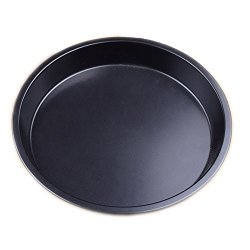 9 Inches Carbon Steel Metallic Professional Non-stick Deep Dish Pizza Pan Tart Pan Round Tray Pie Pans