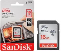 Sandisk Ultra 16gb Class 10 Sdhc Memory Card