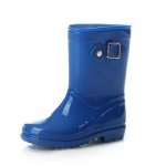 Waterproof Toddler Little/Big Kids Classic Wellies Silky Toes Boys Girls Rain Boots for Kids 