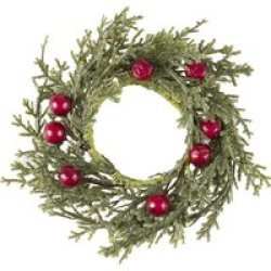 Foliage And Berry Christmas Napkin Rings Pack Of 6