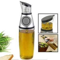 Easy Press & Measure Oil Vinegar Dispenser Container