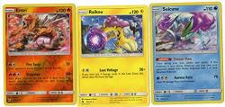 Pokemon Legendary Set - Suicune Entei Raikou - Sun Moon Lost Thunder - 3 Card Lot