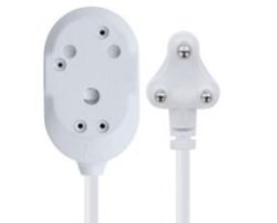 Switched Light Duty Btb Extension Leads 2 X 16A Socket 10M - White