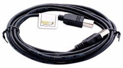 10FT Readyplug USB Cable For: Hp Photosmart 7525 E-all-in-one Inkjet Printer: With 4.3" Touch Screen Wireless Duplex Print Copy Scan Fax