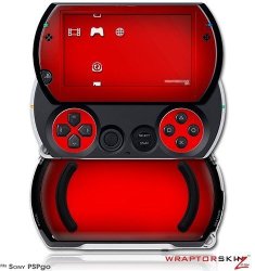 Colorburst Red - Decal Style Skins Fits Sony Pspgo