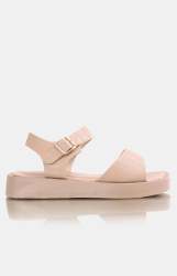 Ladies Croc Sandals - Taupe - Taupe UK 5
