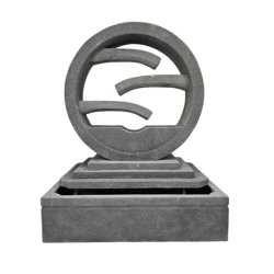 3 Tier Wheel Garden Stone Fountain Sotran Dekorativ