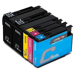 5 Packs Cmtop 932XL 933XL Ink Compatible For Hp 932 933 XL 932XL 933XL Ink Cartridges High Yield Work With Hp Officejet 6600 6700 6100 7612 7610 7110 Printers 2 Black 1 Cyan 1 Magenta 1 Yellow