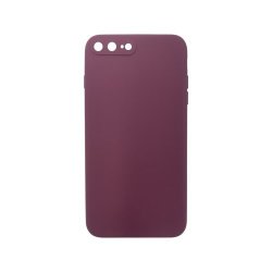 Liquid Silicone Cover With Camera Cut-out Case For Iphone 7 8 Plus - Maroon