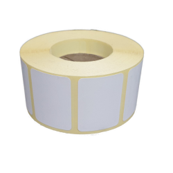 Blank White Semi-gloss 40MM X 30MM Labels 1000 Per Roll 40 Mm