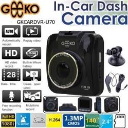 Geeko In Car Dash Camera 1080i 2.4inch Lcd 1.3mp Built In Mic 1 Year Warranty