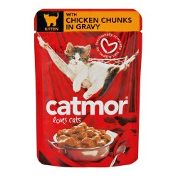 Catmor Kitten Food Chunks In Gravy Chicken 85 G