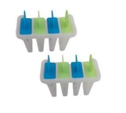 Pack Of 2 Ice Lolly Makers Makes 8 Lollies In Total