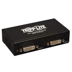 Tripp Lite 2-PORT Dvi Splitter With Audio And Signal Booster Single Link 1920X1200 At 60HZ 1080P Dvi F 2XF B116-002A