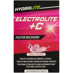 Vita-Aid Electrolite + C Effervescent Peach 20 Tablets