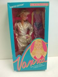 Home Shopping Club Vanna White Doll 003 Dress With Purple And Blue Unitard - Limited Edition From Hsn 1990