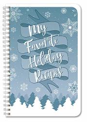 Bookfactory Holiday Recipe Book my Favorite Holiday Recipes Wire-o - 100 Pages 6" X 9" JOU-100-69CW-PP- Holidayrecipe