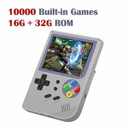 Dreamhax RG300 Portable Game Console With Open Linux System Preload 10000 Games Handheld Video Games With 16G + 32G Tf Card 3 Inch Ips
