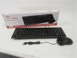 G17 Desktop Wired USB 104 Keys Standard Keyboard And USB Wired 2 Button With Scroll Wheel 1000 Dpi Optical Mouse Combo- Full Size