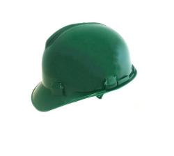 Cap Safety Peak Green Lined