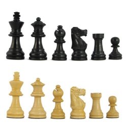 2 1 2" Mark Of Westminster Classics Ebonized Executive French Staunton Chess Pieces
