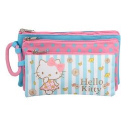 Hello Kitty 3 Compartment Pencil Case