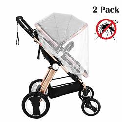 Mosquito Net For Stroller 2 Packs Tinabless Baby Mosquito Net Perfect Fit For Strollers Car Seats Bassinets And Carriers Infant Mosquito Net White