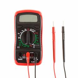 Digital Multimeter With Backlit Lcd Display And Needle Probes- Amp Ohm And Voltage Tester For Outlets Wire Continuity And Batteries