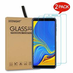 2 Pack Seenight For Samsung Galaxy A7 2018 Screen Protector Glass HD Anti-fingerprints 9H Hardness Scratch Resistant Tempered Glass For Samsung Galaxy A7 2018 A750