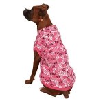 Small Pink Casual Canine Polyester/Cotton Bone Heads Waffle Dog Hoodie 12-Inch