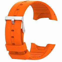TYEWA98556 New Ungrade 2019 Solid Color Soft Silicone Smart Bracelet Watch Strap Band For Polar M400 M430 - Orange