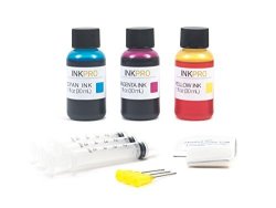 Inkpro Premium Tri-color Ink Refill Kit For Hp 60 XL Hp 61 XL Hp 62 XL Hp 63 XL Ink Cartridges 1OZ 30ML