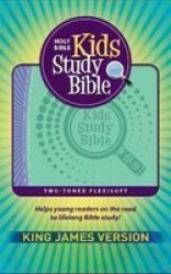 Kjv Kids Study Bible Flexisoft Red Letter Imitation Leather Purple green Leather Fine Binding