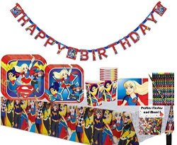 DC Super Hero Girls Birthday Party Pack For 16 Guests