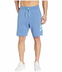 Nike Mens Alumni Fleece Sweat Shorts Indigo Storm tropical Twist AR2375-458 Size 2XL