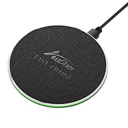 Wireless Charger Ausher 10W Fast Wireless Charger For Samsung Galaxy S9 S9 PLUS S8 NOTE 8 5 S7 7.5W Wireless Charging Pad For Iphone X 8 8 Plus 5W Standard