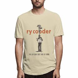 Viihahn Men's Ry Cooder Pull Up Some Dust And Sit Down Logo Funny Walk Round Neck Short Sleeve Tee