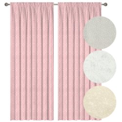 Always 2 Pack Assorted Taped Lined Curtain