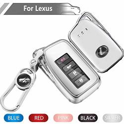 Key Fob Cover For Lexus Soft Tpu Fob Case All-around Protector Plating Shell Fit Less Smart Remote Of Lexus 2013-UP Rx Is
