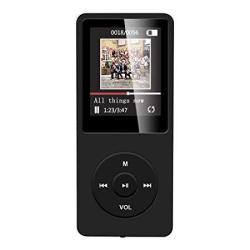 Agptek A02 8GB MP3 Player 70 Hours Playback Lossless Sound Music Player Supports Up To 128GB Black