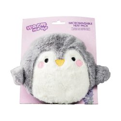 Heat Pack With Cover Wheat Lavener Microwaveable Penguin Grey