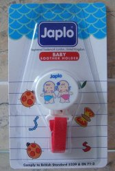 Japlo Baby Soother Holder Available In Blue And Red