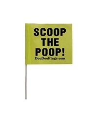 X 10 No Dog Poop Signs Stop People From Leaving Poop On Your Lawn Sign Reads: Scoop The Poop Dog Poop Flags