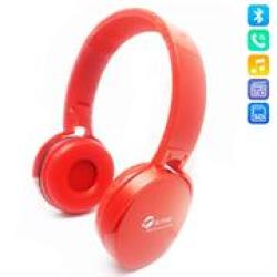 Alpino Bluetooth With Extra Bass Stereo Headphones - Red Retail Box 1 Year Limit Warranty
