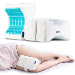 Orthopedic Knee Leg Pillow w/ Cooling Gel Cushion Wedge 4 Side Sleepers Pillows 